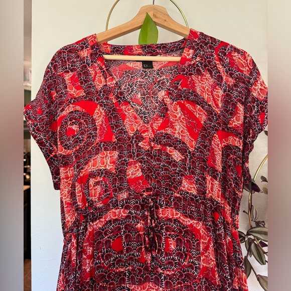 H&M Burgundy Maxi Dress size 14 - Picture 3 of 6